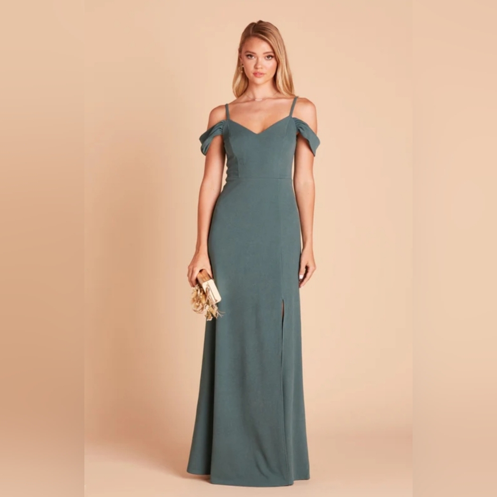 Birdy Grey Bridesmaid Dress Seaglass Crepe Small